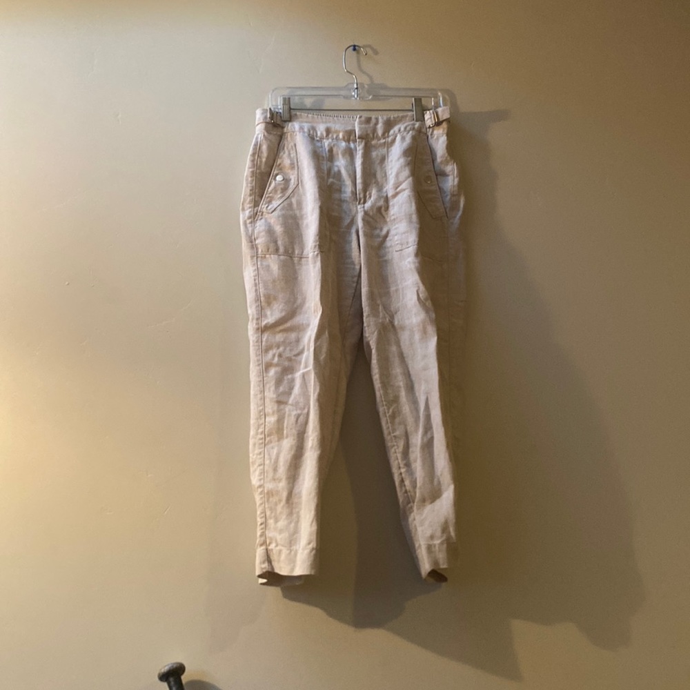 Athleta voyager pants, linen pants